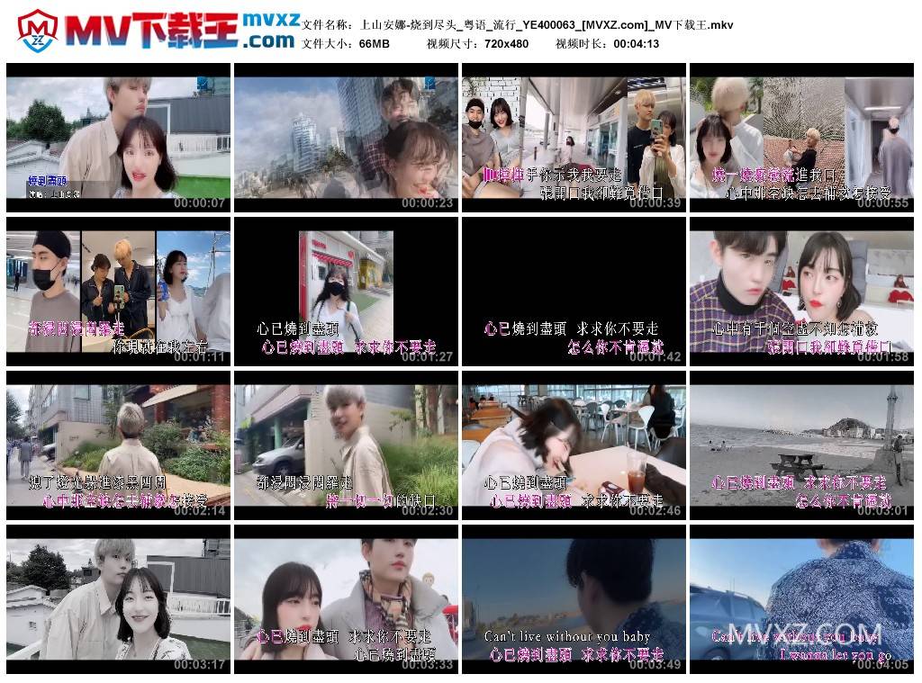 上山安娜-烧到尽头_粤语_流行_YE400063